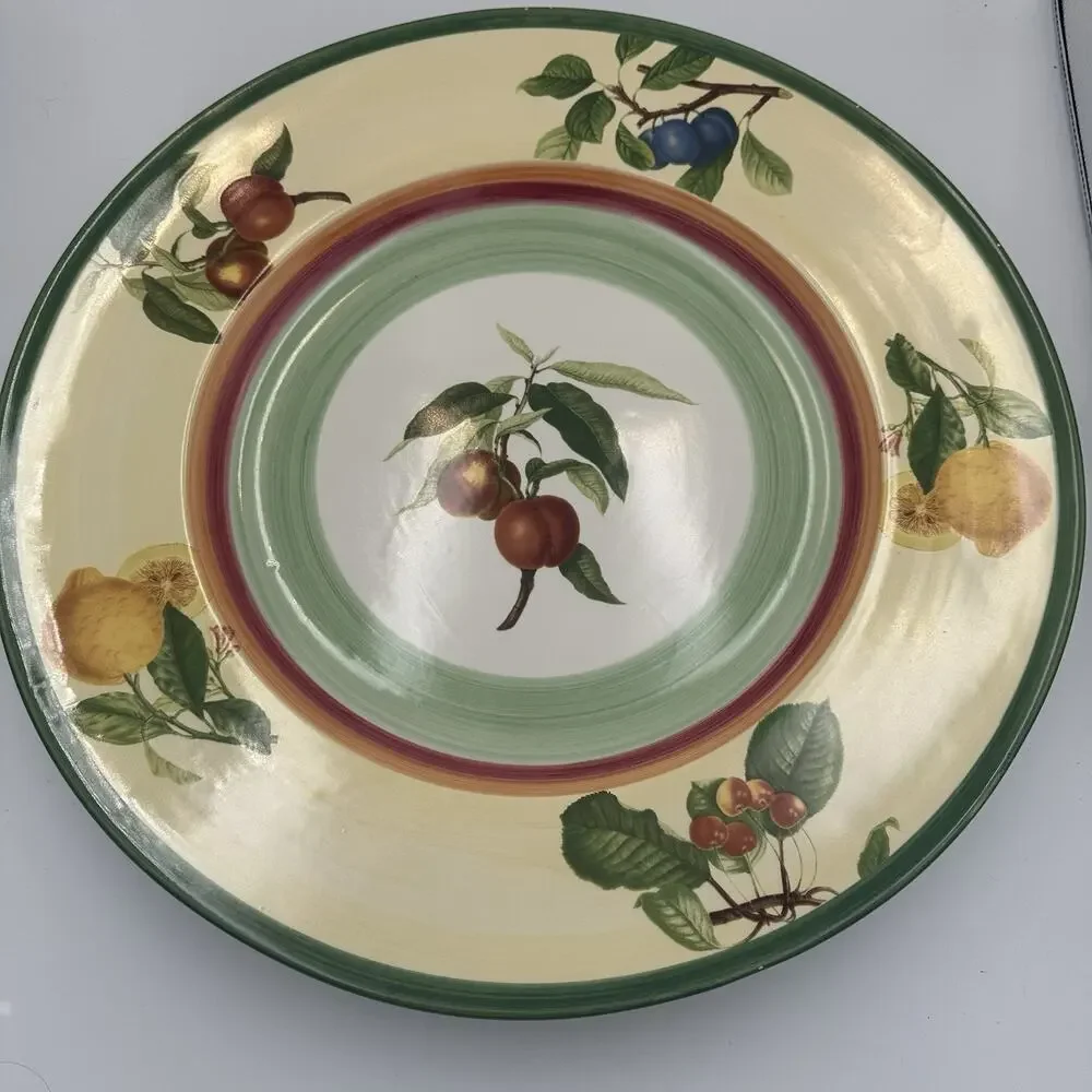 VILLEROY & BOCH French Country 17” Chop Plate Round Serving Platter Portugal